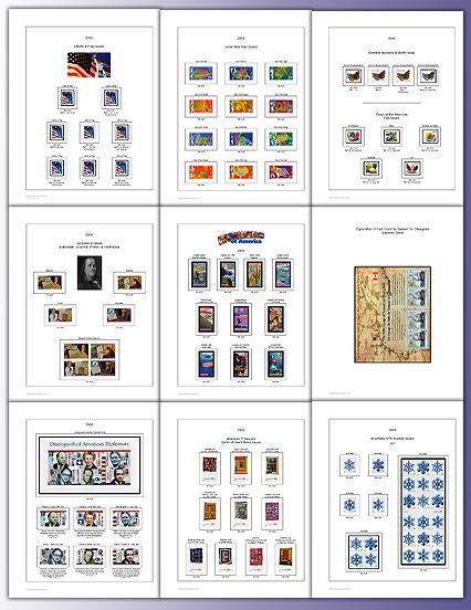 US 2006 Full Color Stamp Album Pages